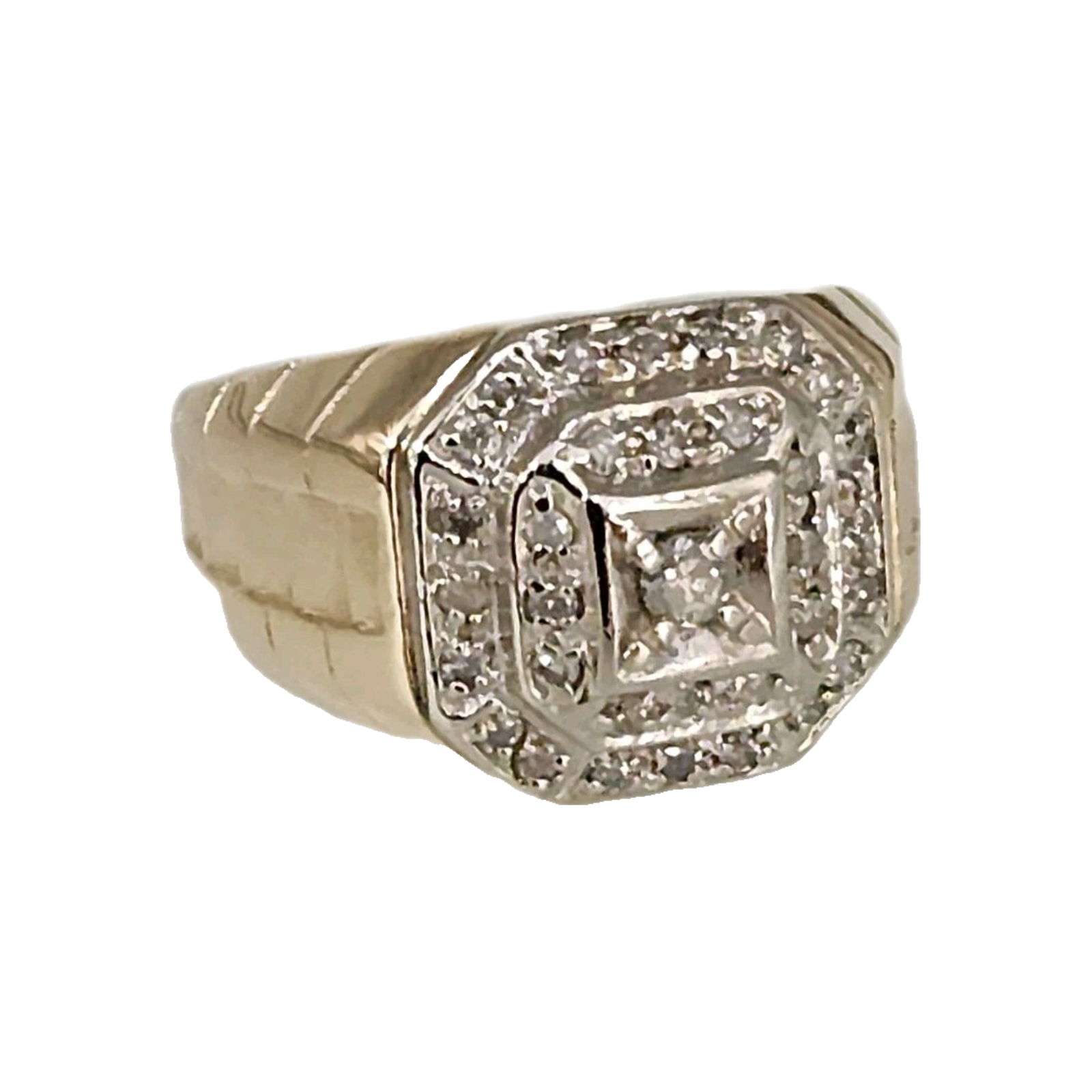 10k Yellow Gold Diamond Ring Size 85
